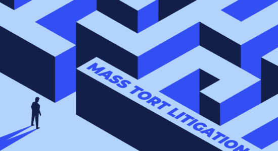 Graphic with the text reading Mass Tort Litigation